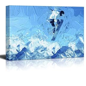 Snowboarding Pictures Home Wall for Bedroom Living Room Paintings Framed