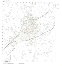 ZIP Code Wall Map of Lexington, NC ZIP Code Map Not Laminated: Amazon