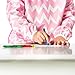 Bumkins Waterproof Long Sleeved Art Smock, Pink Chevron (3-5 Years)