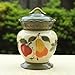 Tuscany Garden Colorful Hand Painted Mixed Fruit, Cookie Jar 12-1/5
