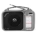 VEILOND AM FM Portable Radio Player, AC Power or Dry Battery Operated Vintage AM FM Shortwave Compact Transistor Radio with 3.5mm Earphone Jack(Grey)