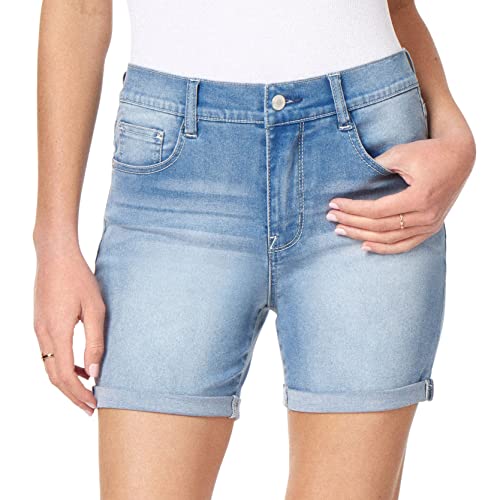 WallFlower Women's Irresistible Denim Shorts High-Rise Insta Soft