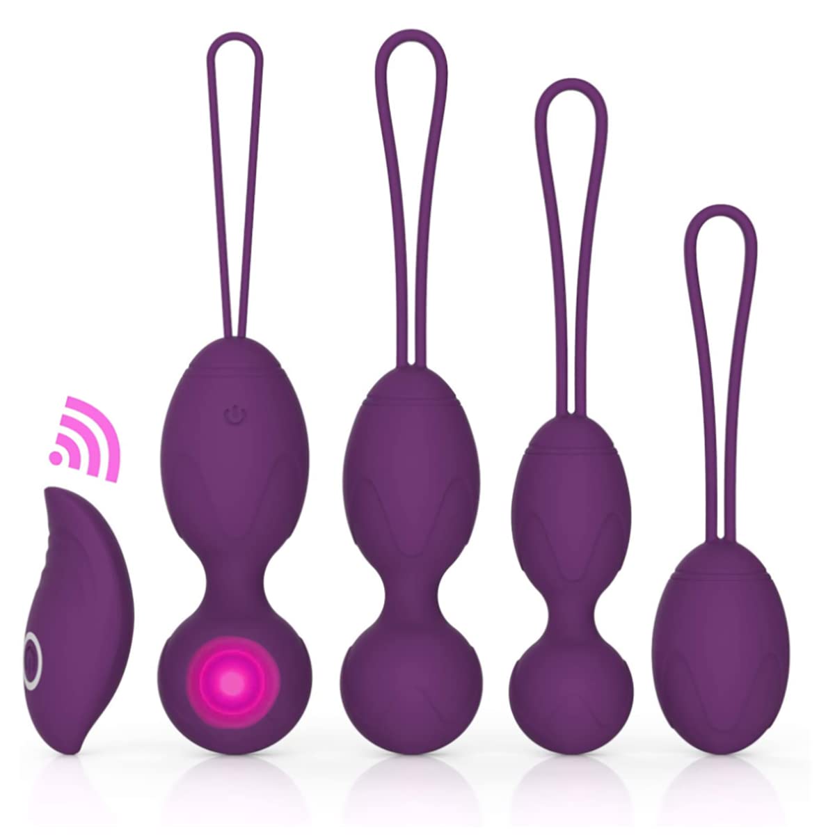Kegel Exercise Ball Set for Woment -Kegel Balls Beginners & Tightening- Doctor Recommended for Bladder Control & Pelvic Floor Exercises(Purple)