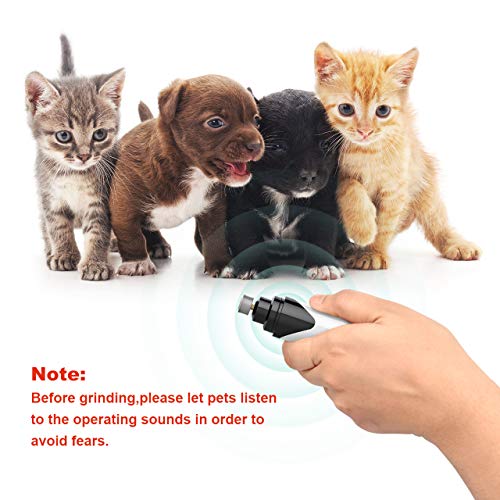 image for oneisall Dog Nail Grinder Quiet, Rechargeable Wireless Cat Nail Clippe