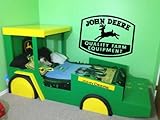 LUCKY GIRL DECALS Vinyl Wall Decor John Deere 16.5 inches wide by 12.5 inches high