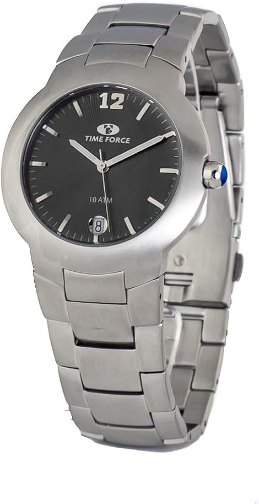 TIME FORCE Unisex Adult Analogue Quartz Watch with Stainless Steel