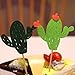24pcs Cactus Cupcake Toppers Cupcake Picks for Cake Decorations Hawaii Party Favors Tropical Cacti Theme Summer Birthday Party Supplies