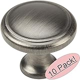 Cosmas 5982AS Antique Silver Cabinet Hardware Round Knob - 1-1/8