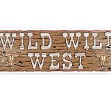 Beistle 57676 Wild Wild West Sign Banner, 5-Feet by 21-Inch