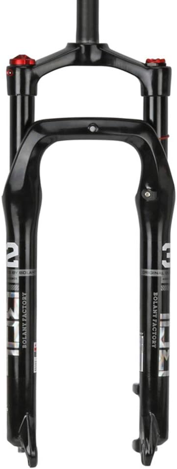 BIKERISK Snow Bike Front Fork For A Bicycle 26inch Aluminum Alloy Air Gas Fat Fork Bike For 4.0" Tire Bicycle Accessories