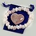 Dancing Bear Rose Quartz Crystal Heart Stone & Bracelet,, Plus Treasure Chest Box and Educational Card, Reiki, Chakra, Healing, Love & Peace Stone, Great Gift Idea, Brand.