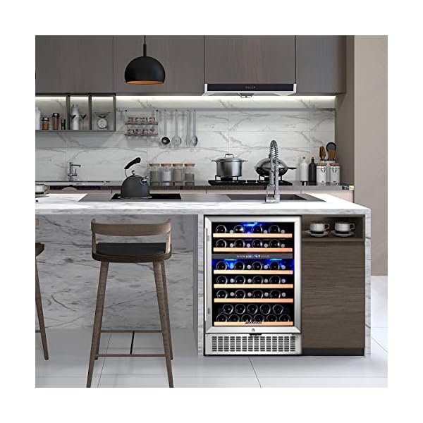 Wine-Cooler-Dual-Zone-Aobosi-24-inch-51-Bottle-Wine-refrigerator-Built-in-or-Freestanding-with-Fashion-Look-Quick-and-Silent-Cooling-System-Double-Layer-Tempered-Glass-Door-Front-Ventilation