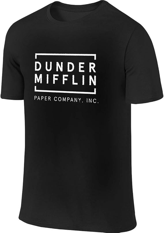 dunder mifflin black t shirt