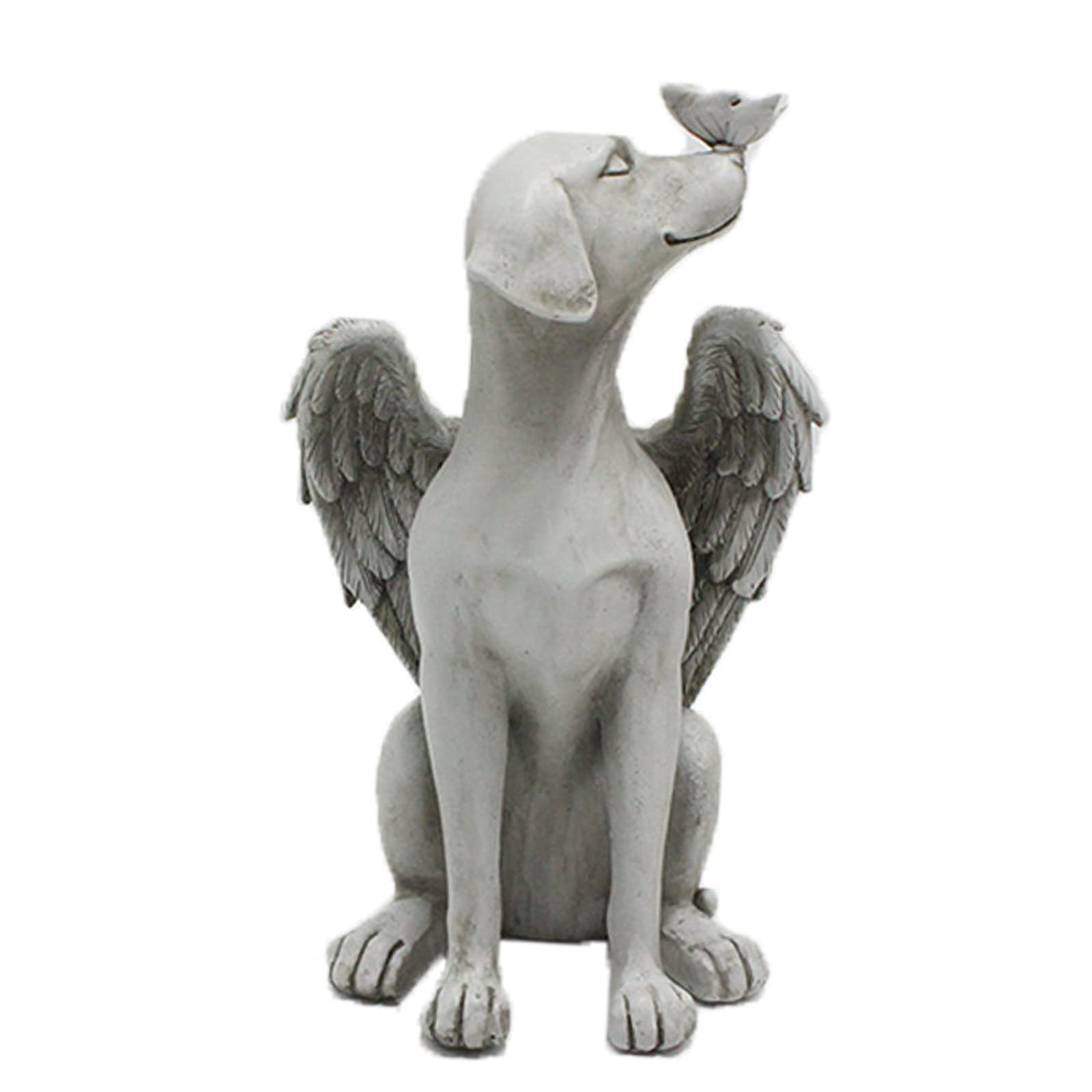 Dnoifne Angel Dog Memorial Statue - Pet Loss Gift, Garden Resin Dog Ornament, Tribute Statue