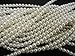 Czech Round Glass Imitation Pearls, 150pcs of 2mm White Pearl