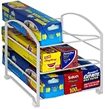 DecoBros Kitchen Wrap Organizer Rack,White (Small / Standard, 2-1/2" BOX) (Kitchen)