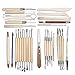 WINCAN 30PCS Clay Sculpting Tools Pottery Carving Tool Set - Includes Clay Color Shapers, Modeling Tools & Wooden Sculpture Knife (31)