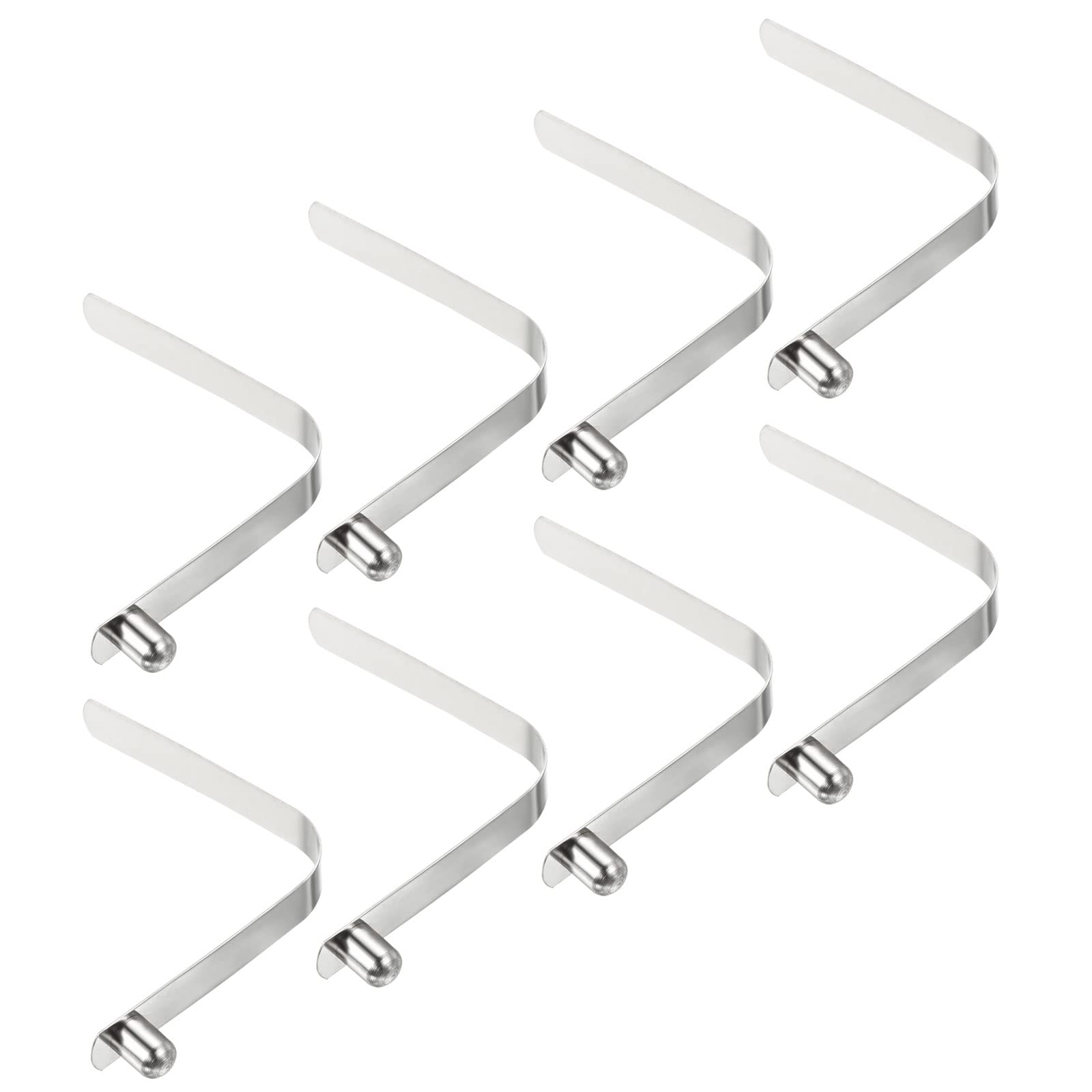 PATIKIL 9.5x7.5mm Kayak Paddle Snaps, 8 Pack Pole Push Button Spring Clips Steel Solid Button Locking Tube Single Pin for Camping Awning Tent Pole