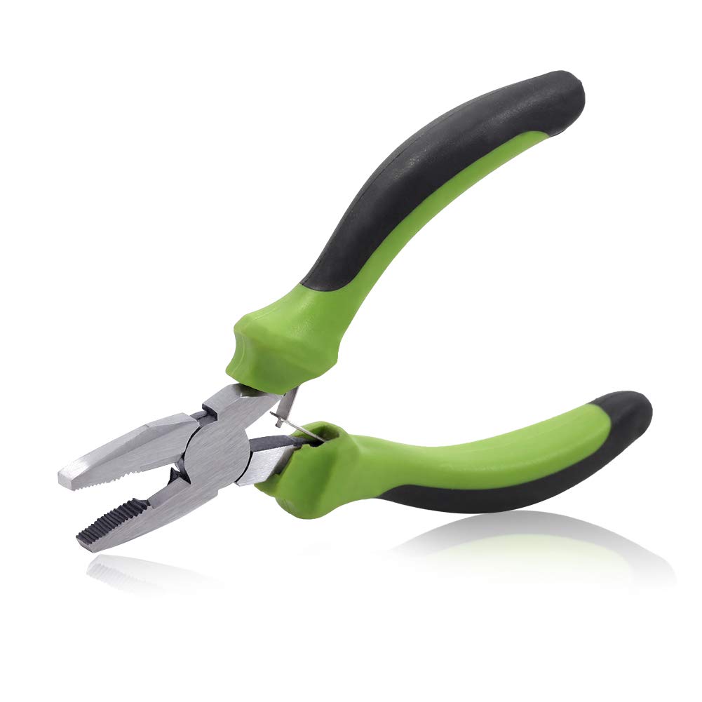 SPEEDWOX Mini Lineman's Pliers 5 Inches Combination Pliers Wire Cutters Jewelry Making Small Side Cutters Micro Fine Linesman Pliers Beading Tool Hobby Work Craft DIY
