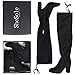 SheSole Women's Over Knee Thigh High Heel Black Boots