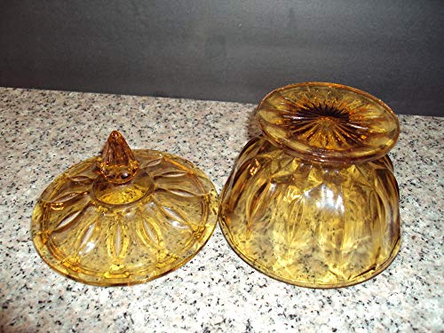 4 Vintage+Depression+Glass+Thumbprint+Footed