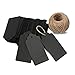 Kraft Paper Blank Tags - 100 Pcs Vintage Wedding Favor Hang Tags with 66 Ft Natural Jute Twine