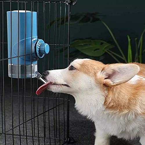 thumbnail image 2 of No Drip Dog Kennel Water Bottle Dispenser For Crate, 400ml Dripless Pet Drinking 2 of 11