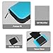 MoKo Pencil Holder Case for Apple Pencil, Premium PU Leather Case Carrying Bag Sleeve Pouch Cover for Apple iPad Pro Pencil / Pen (with Built-in Pocket and Holder), Light BLUE
