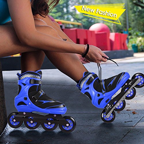 50%OFF Leoneva Adjustable Inline Skate Speed Rollerblades, Mesh Cloth