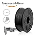 SUNLU 2KG PETG 3D Printer Filament Bundle, Super Neat Filament Spool, Strong PETG Filament 1.75mm Dimensional Accuracy +/- 0.02mm, 1KG Spool(2.2lbs), Pack of 2, Black+Black