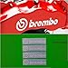 Brembo HIGH TEMP Brake Caliper Sticker Set of 4 Decals (White)