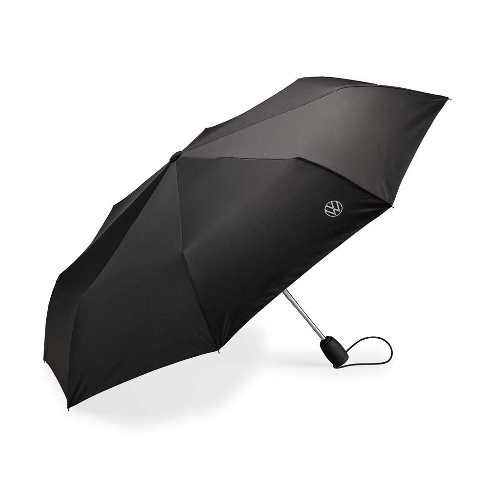 Volkswagen 000087602P Pocket Umbrella Black with VW Logo