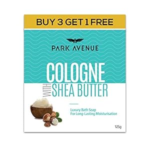 Park Avenue Cologne with Shea Butter Luxury Soap for Deep Moisturization, Skin Rejuvenation & Long-lasting Fragrance, No…