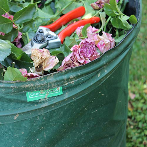 GardenMate 3-Pack 43 Gallons Pop-Up Garden Waste Bags - Collapsible spring bucket - Collapsible Container