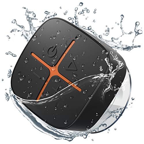 Onforu Shower Speaker, Bluetooth Waterproof Speaker with Suction Cup, Portable Wireless Bathroom Speaker with Stereo Sound, Built-in Mic, 10H Playtime, Mini Speaker for Outdoor, Kitchen, Pool