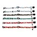 Lamphyface 6 Pack Christmas Cat Collar with Bell Breakaway Adjustable