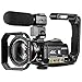 4K Camcorder, ORDRO AC3 Ultra HD Video Camera 1080P 60FPS IR Night Vision Camcorder and WiFi Camera Recorder 3.1'' IPS Touch Screen Digital Camcorders with Microphone Wide Angle Lens primary