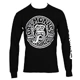 Gas Monkey Garage Equipped Logo Longsleeve T-shirt w/ Sleeve Print (Large, Black)