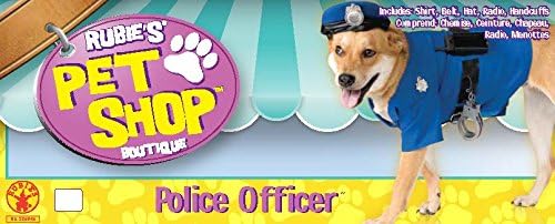 Rubies 885945M Official Police Pet Dog Costume, Medium Halloween, Multi - Image 5