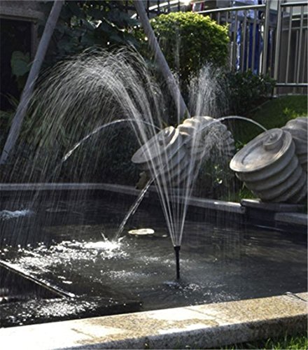 Solar Fountain Water Pump Kit With Battery Backup And LED Lights Solar Power Panel Upgraded Submersible Sprayer Pumps 9V/3.6W 260L/H