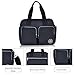 Tote Handbags,Nylon Crossbody Bag,ZYSUN Purses and Satchel Handbags for Women (Black/606)