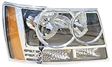 Putco 401206 Chrome Trim Head Lamp Overlay and Ring