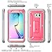 Galaxy S6 Edge Case, SUPCASE Full-body Rugged Holster Case WITH OUT Built-in Screen Protector for Samsung Galaxy S6 Edge (2015 Release), Unicorn Beetle PRO Series - Retail Package (Pink/Gray)