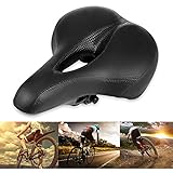 Bicycle seat, Ugood Comfort Wide Big Bum Bike Bicycle Gel Cruiser Extra Sporty Soft Pad Saddle Seat