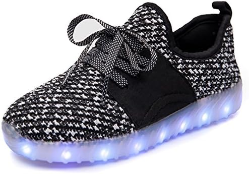 Sweeting 7 Colors LED Luminous Unisex Sneakers Kids USB Charging Light Colorful Glowing Leisure Flashing Shoes Sport Shoes ST999B-29