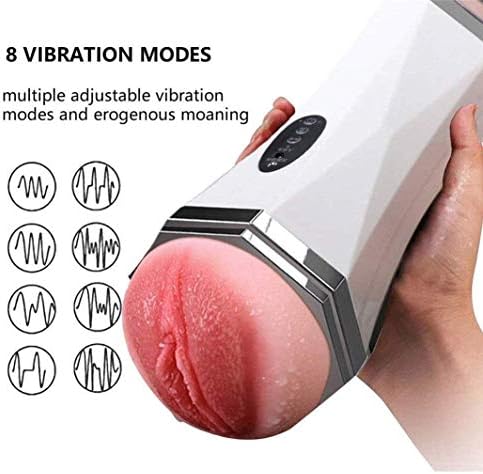 YISIENLL Men T-Shirt Six Toys 2 in 1 Hands Free Deep Throat Oral Cup Sucking Endless Pleasure Headphone Mode Blow-Job Toys