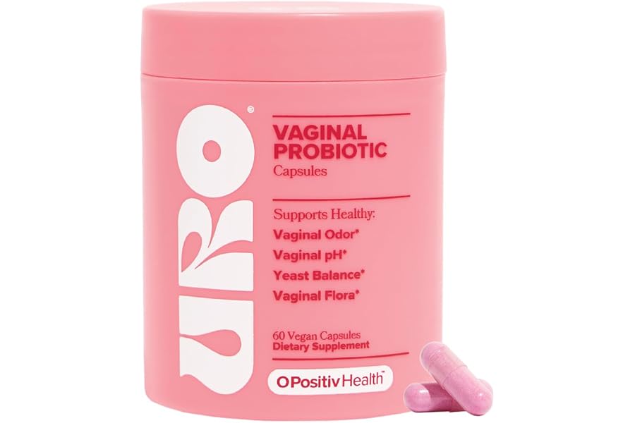 O Positiv URO Vaginal Probiotics for Women pH Balance with Prebiotics & Lactobacillus – Vaginal Health Supplement – Support H