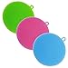 Silicone Sponge Antibacterial Brush Dish Scrubber - HUSH BEAR 3 Pieces Pot Holder Multipurpose Dish-Washing Mildew Free Antimicrobial