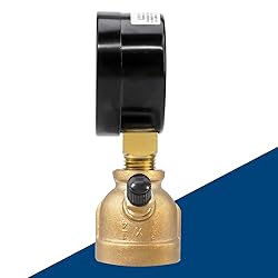 SENCTRL 0-30 Psi Gas Pressure Test Gauge, 2" Dial