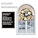 Valery Madelyn Pre-Lit 24 Inch Elegant Champagne Gold Christmas Wreath for Front Door with Shatterproof Ball Ornaments, Ribbon, Artificial Simulation Flower, Battery Operated 20 LED Lights